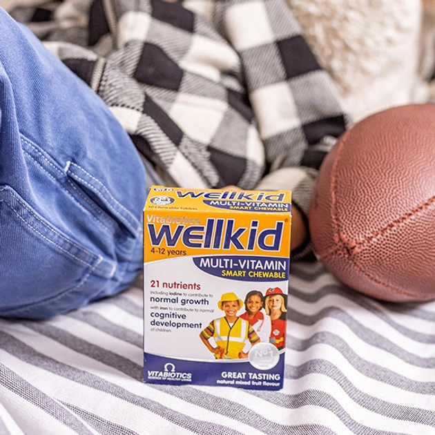 Дієтична добавка Vitabiotics Wellkid Multi-vitamin Smart Chewable для дітей 30 таблеток (5021265223800) - зображення 4