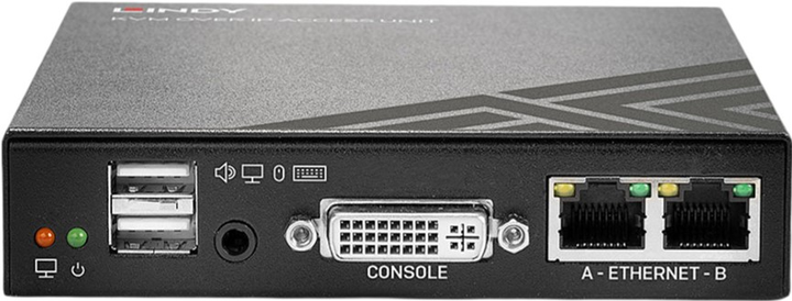 KVM-перемикач Lindy KVM over IP Access DVI-I, USB & PS/2 Black (4002888394161) - зображення 3