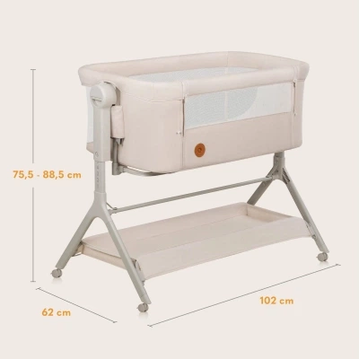 Кроватка Lionelo приставная LEONIE PLUS BEIGE SAND (LO-LEONIE PLUS BEIGE SAND) - Фото 7 Кроватка Lionelo приставная LEONIE PLUS BEIGE SAND (LO-LEONIE PLUS BEIGE SAND) - изображение 7