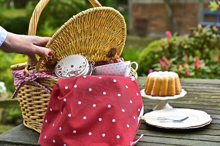 Кошик для пікніка плетений Boltze Home Denya 47 x 34 x 42 см (4066076330201) - зображення 8