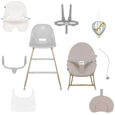 Стульчик для кормления Lionelo DALIA SET GREY STONE NATURAL (LO-DALIA SET GREY STONE NATURAL) - изображение 7