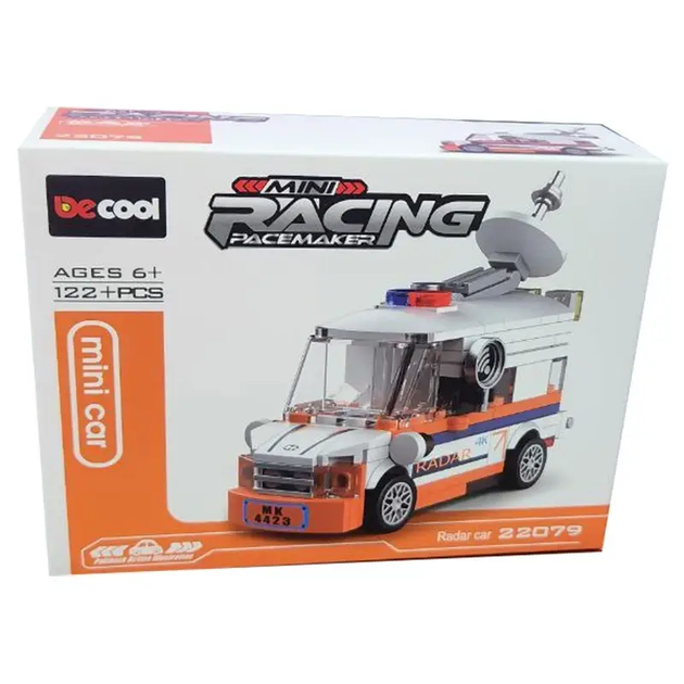 Конструктор инерционный Decool Mini Racing Радиолокационный автомобиль - изображение 2