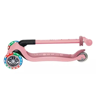 Самокат Globber Primo Foldable Lights колеса с подсветкой до 50 кг 3+ Пастельно-розовый (432-211-3) - изображение 7