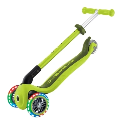 Самокат Globber Primo Foldable Lights колеса с подсветкой до 50 кг. 3+ Зеленый (432-106-3) - Фото 5 Самокат Globber Primo Foldable Lights колеса с подсветкой до 50 кг. 3+ Зеленый (432-106-3) - изображение 5