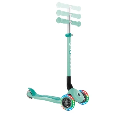 Самокат Globber Primo Foldable Lights колеса з підсвіткою до 50 кг 3+ М'ятний (432-206-3) - зображення 2