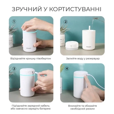 Увлажнитель воздуха DYXON MEGAHUMI 420 White (DXNZVMGHMI420W) - изображение 6
