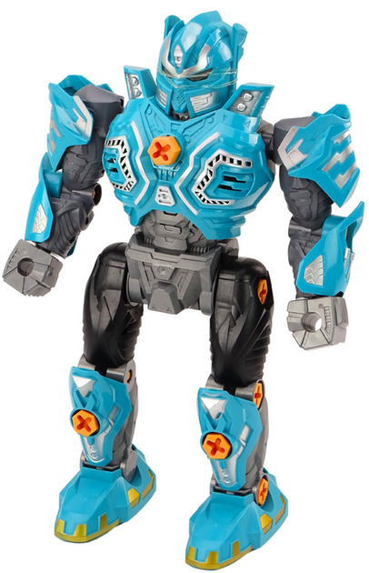 Робот для скручування Lean Toys зі світлом і звуком 36.5 см Бірюзовий (5905991018742) - зображення 3