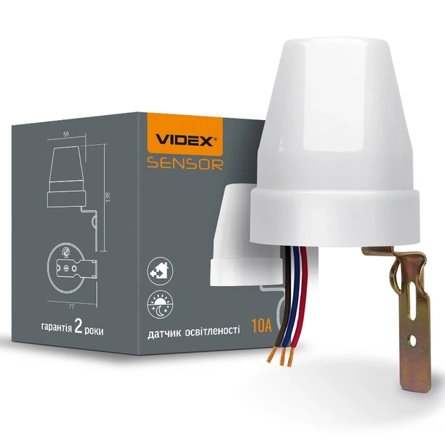 Датчик освітлення фотометричний VIDEX VL-SN02 10A 220V - зображення 4