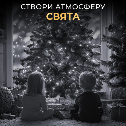 Гірлянда Роса нитка 2000 LED довжина 200 м з пультом від мережі зелена, білий(2000L200MGW)(2000L200MGBL) - изображение 8