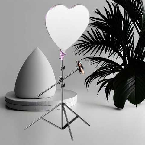 Кільцева світлодіодна Led Лампа/ Світильник Серце RL-520 (40*42cm)(225rl-520)(WB) - зображення 3