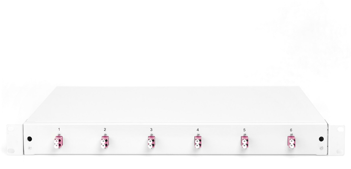 Panel optyczny Digitus Professional 19" 1U 6 x LC DX, OM4, szafa serwerowa/zespół stelaża (DN-96330-4) - obraz 3