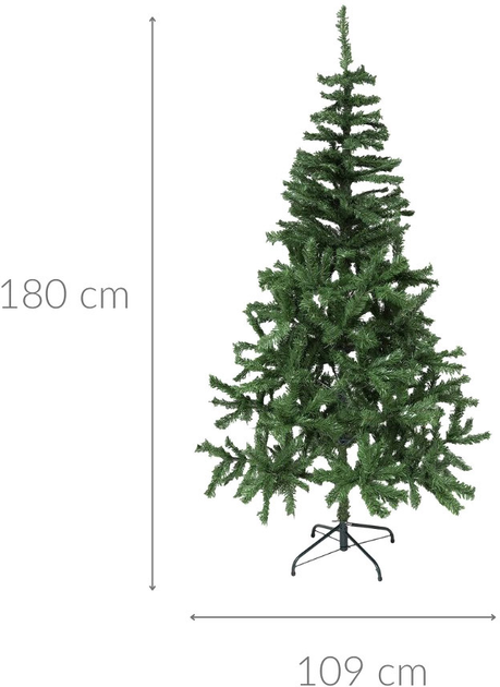 Choinka sztuczna Feeric Lights & Christmas na metalowym stojaku 180 cm (3560238353660) - obraz 2