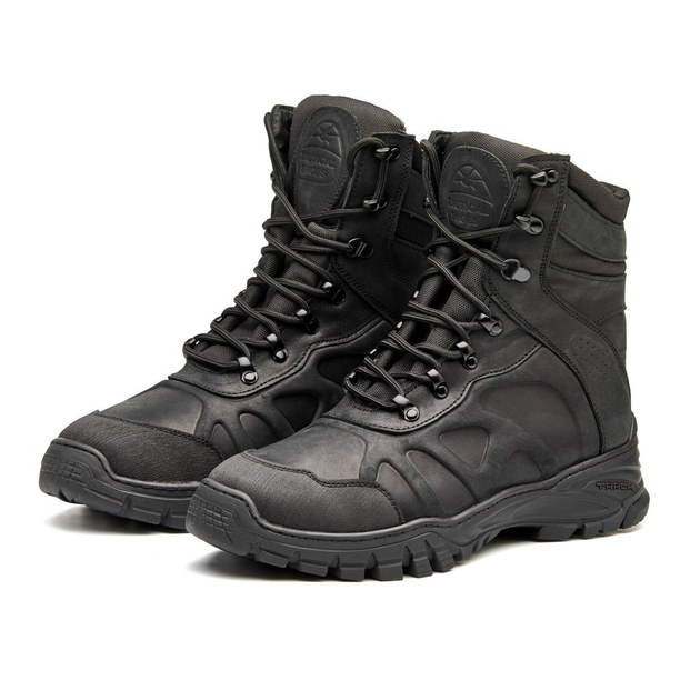 Тактические берцы Tactical Shoes зима легкие удобные теплые 39 р 25 см черные натуральная кожа Украина - изображение 2