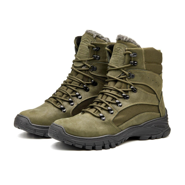 Тактические берцы Tactical Shoes зима легкие удобные теплые 37 р 24 см Хаки натуральная кожа Украина - изображение 2