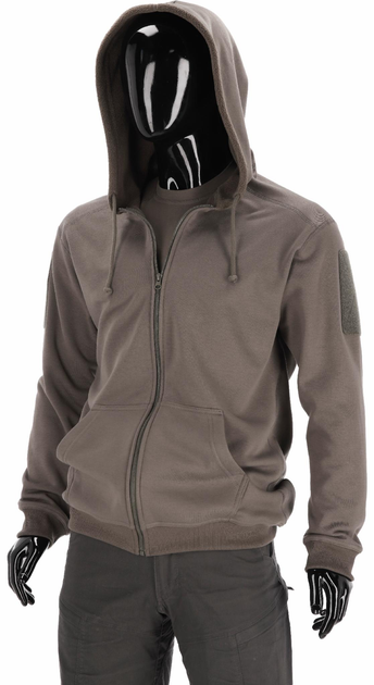 Тактичний Худі на молнії мілітарі Casual Zipped Hoodie 281z Olive Drap M - зображення 1