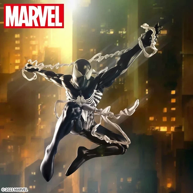 Фігурка колекційна комікс SEGA Luminasta Marvel Spider-Man Марвел Людина-павук Black Costume 12 см S L M SM 12 (S L M SM 12) - зображення 4