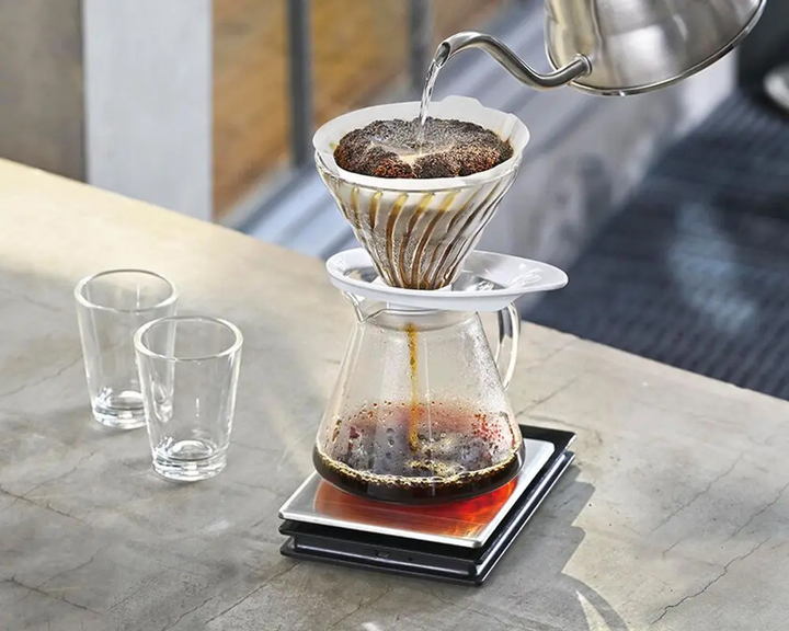 Dripper do kawy Hario V60-01 szklany Biały (4977642730106) - obraz 2