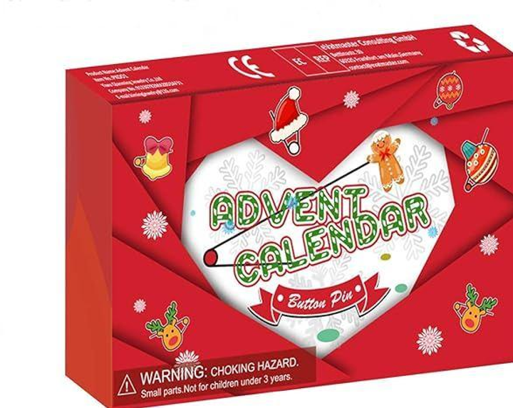 Адвент календарь подвески для детей Christmas 24 предмета – игрушки с ...