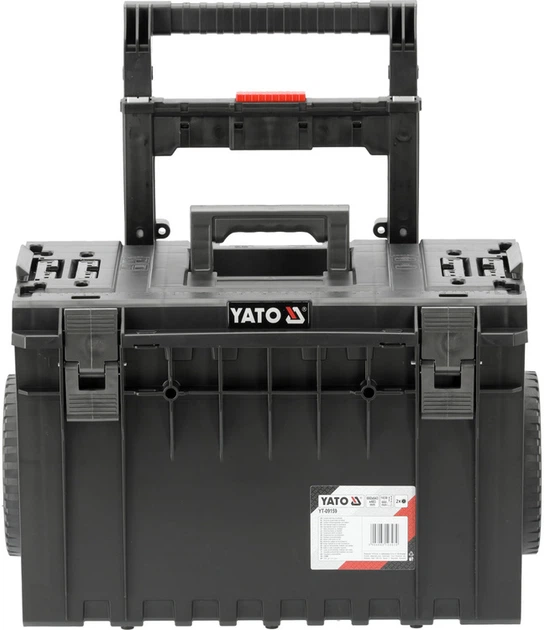 Skrzynka na narzędzia YATO 52V S1, 2 sekcje, na kółkach, z teleskopową rączką, 660x643x483 mm (YT-09159) - obraz 2