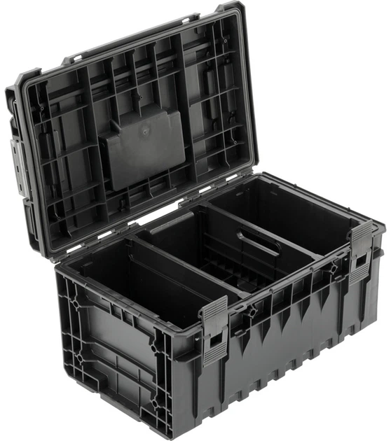 Skrzynka na narzędzia YATO modułowa 32V S1 2 przegrody 584x385x295 mm plastikowa (YT-091691) - obraz 2