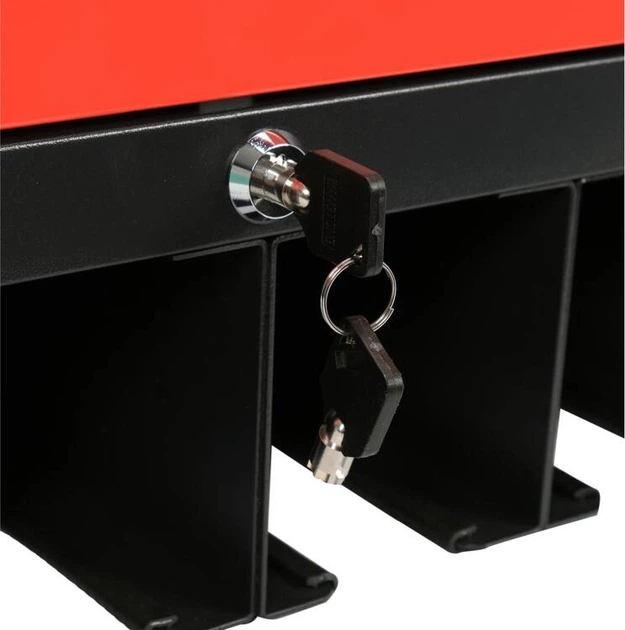 Шафа для електроінструменту YATO 4 гнізда, 2 ключі, 480x430x280 мм (YT-09093) - зображення 4