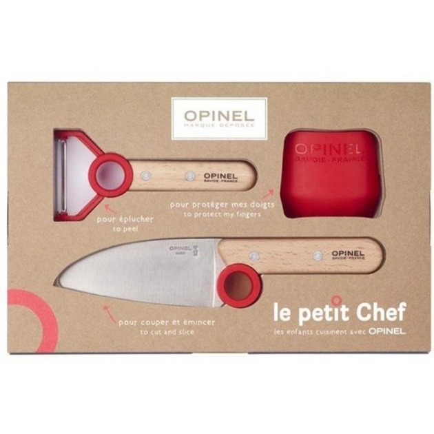 Набор ножей Opinel Le Petite Chef Красный (1013-204.66.91) - изображение 1