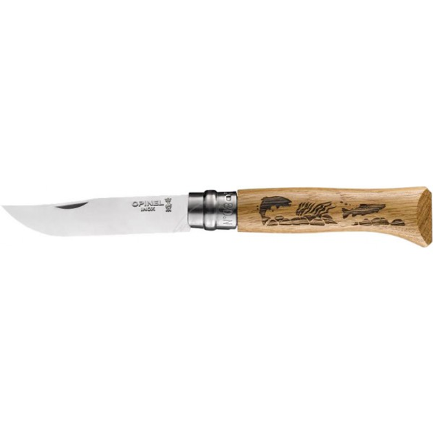 Нож Opinel №8 VRI форель дуб (1013-204.78.89) - изображение 1