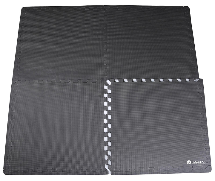 Килимок під тренажер LiveUp Eva Inter-Lock Mat 60х60х1.2 см Black (LS3259) - зображення 2