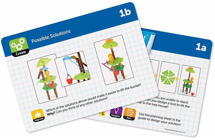 Klocki konstrukcyjne Learning Resources Domek na drzewie 52 elementy (0765023828443) - obraz 4