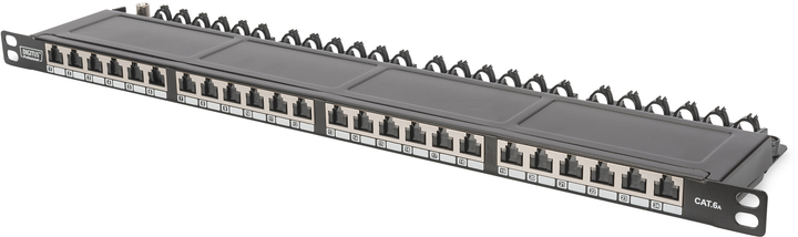 Патч-панель Digitus CAT 6A 24-port 0.5U 19" (DN-91624S-SL-EA) - зображення 1