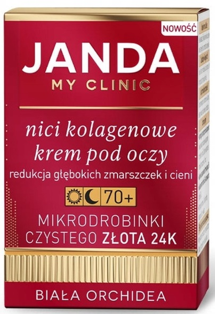 Крем для зони навколо очей Janda My Clinik Nici 70+ колагеновий 15 мл (5905159910932) - зображення 3