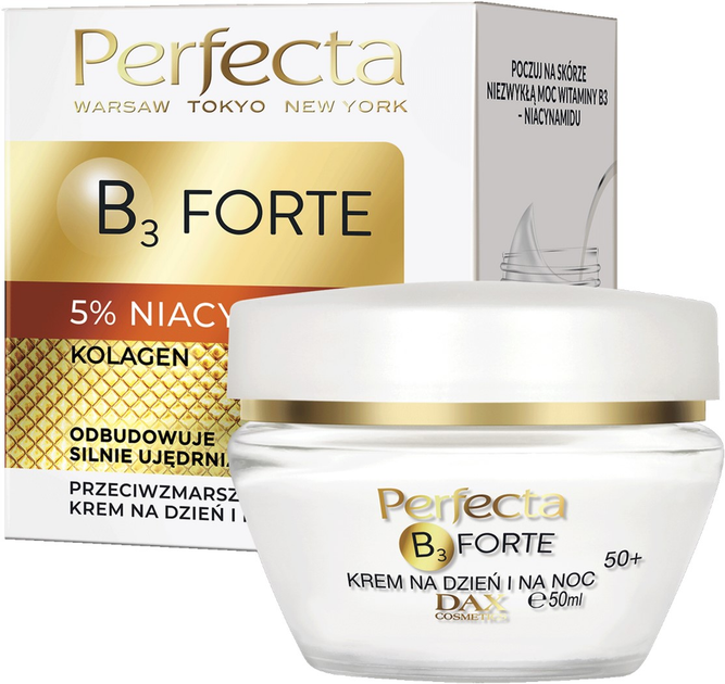 Krem do twarzy Perfecta B3 Forte 50+ przeciwzmarszczkowy 50 ml (5900525069757) - obraz 1