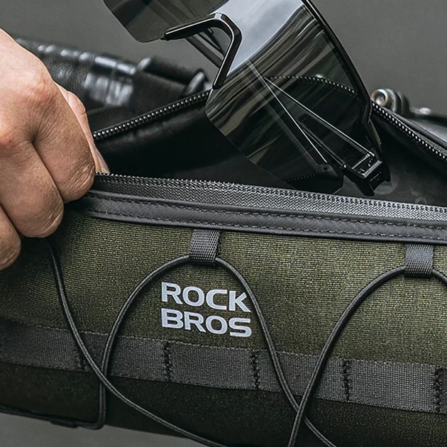 Torba rowerowa Rockbros 30110049001 na kierownicę 2 l Green (7683507143352) - obraz 10