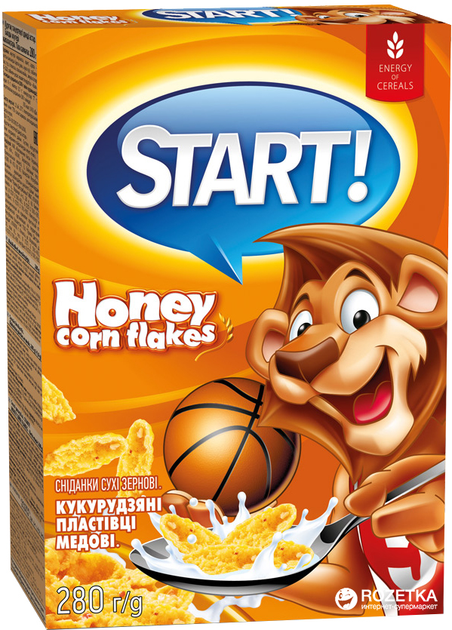Кукурузные хлопья Start медовые 280 г (4820008124784) – купить в Киеве ...