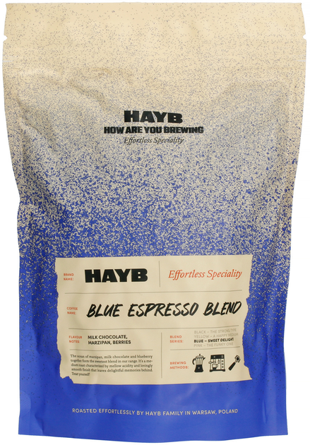 Kawa ziarnista Hayb Blue Espresso Blend 1 kg (5904844570093) - obraz 1