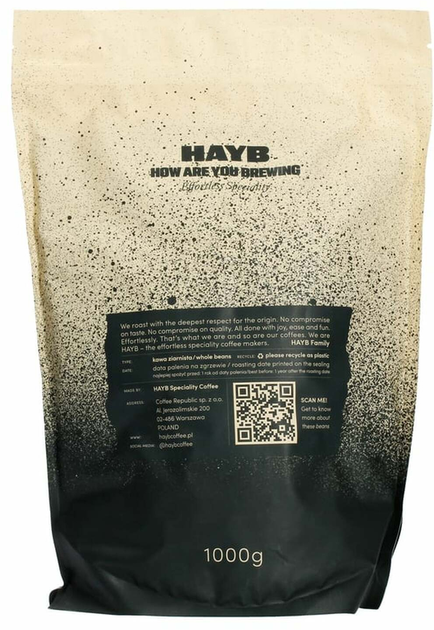 Kawa ziarnista Hayb Brasil Espresso 1 kg (5904844570017) - obraz 2