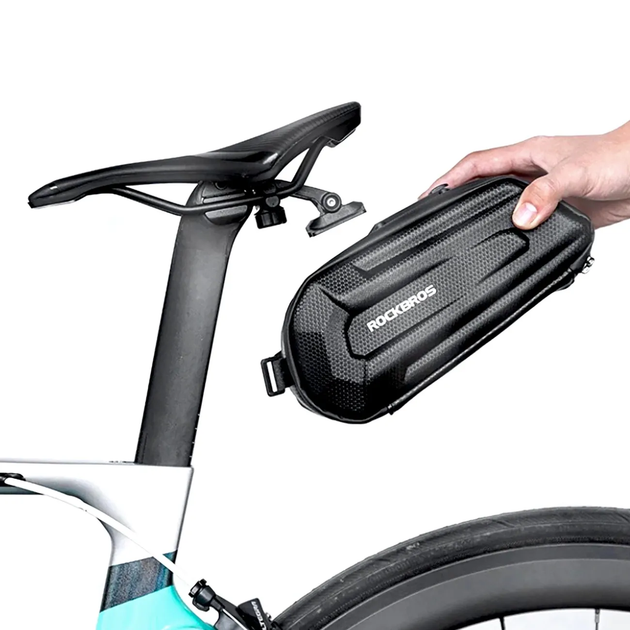 Torba rowerowa Rockbros B69 rowerowa podsiodlowa 1.8 l Black (7683507142157) - obraz 4
