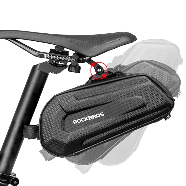 Torba rowerowa Rockbros B69 rowerowa podsiodlowa 1.8 l Black (7683507142157) - obraz 5