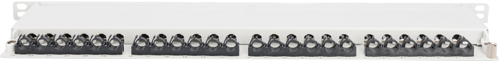 Panel krosowy Digitus CAT 6A 24-port 0.5U 19" (DN-91624S-SL-EA-G) - obraz 3