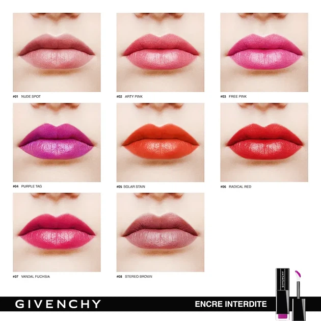 Тинт для губ Givenchy Encre Interdite Tint 06 - Radical Red, без коробки - изображение 6
