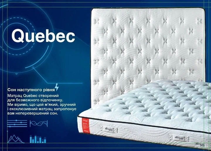Ортопедический матрас Artisan Quebec 140х200 см, 7-ми зональный независимый пружинный блок - изображение 5