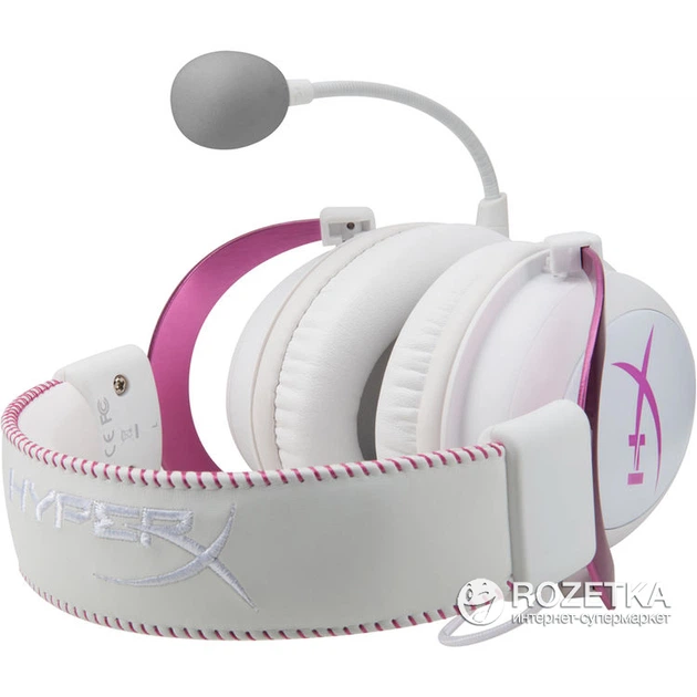 HyperX レビュー。華やかな白とピンクのヘッドセット Pink II Cloud HyperX ホワイト/ピンク II Cloud ヘッドホン