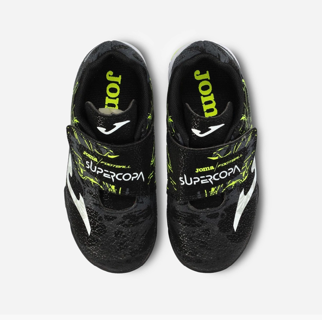 Дитячі футбольні сороконіжки Joma SUPER COPA — SCJW2401TFV - 36 - Чорний - зображення 3
