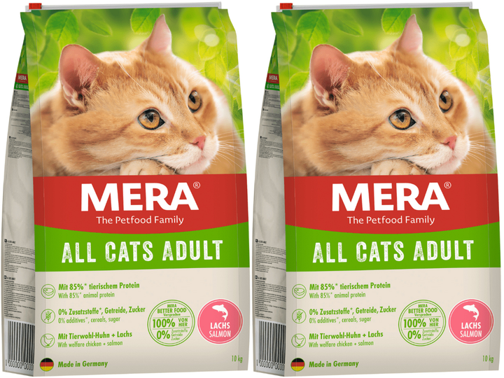 Sucha karma dla kotów Mera Cats All Adult z łososiem 2x10 kg (4025877385452/2) - obraz 1