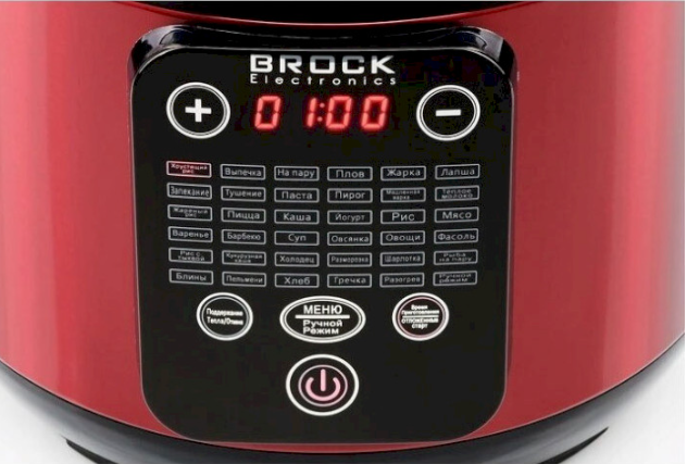 Мультиварка BROCK MC 3602 RD 700Вт 5л 36 программ сенсорное управление отложенный старт Red (MC 3602 RD#) - изображение 3