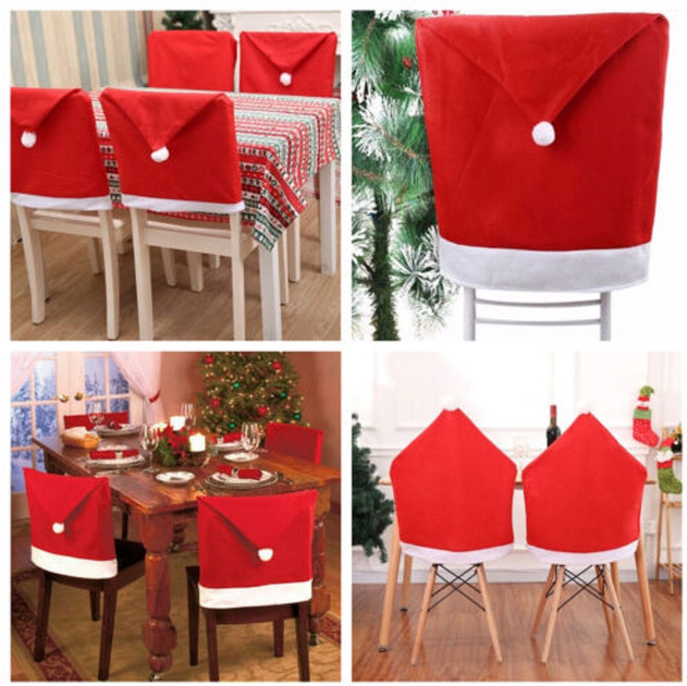Чохол для стільця Home & Styling Collection Santa hat 60 см 2 шт (8719987080067) - зображення 3