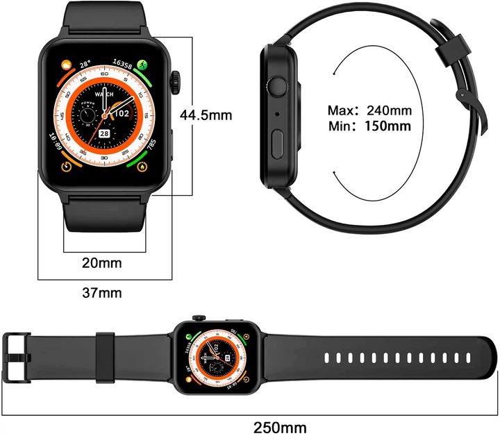 Смарт-годинник Blackview R30 Pro Black (6931548317418) - зображення 7