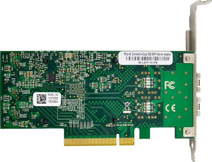 Мережева плата Digitus Ethernet (RJ-45) Dual-Port 25G, 10G або 1Gb/s SFP28 (DN-10180) - зображення 4