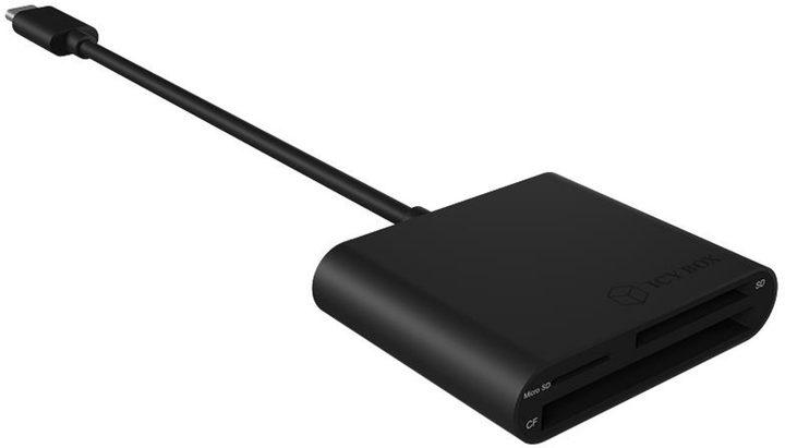 Czytnik kart Icy Box USB-C Multi Card Reader Black (IB-CR301-C3) - obraz 3