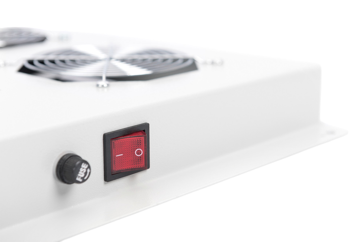 Стельовий блок охолодження для серверних шаф Digitus Unique & Varioflex-N 4 x Fans Grey (DN-19 FAN-4-N) - зображення 3